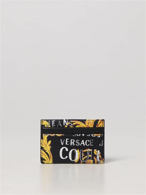 versace jeans card holder|authentic Versace wallet.